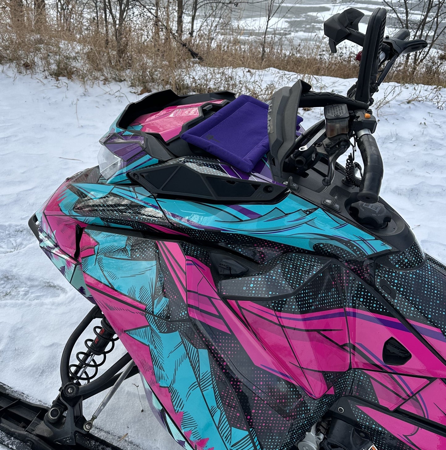 Screen Savior Snowmobile Screen Protector - PURPLE