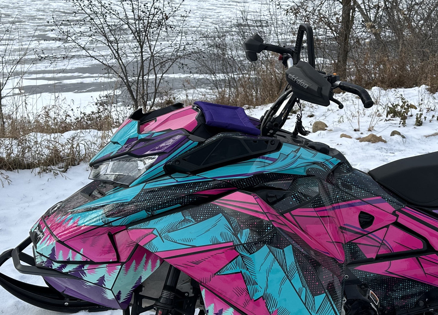 Screen Savior Snowmobile Screen Protector - PURPLE